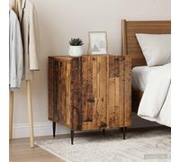 vidaXL Mesita de noche, 2 unidades, madera reciclada, 43 x 34,5 x 52 cm, material de madera