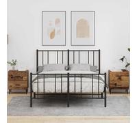vidaXL Mesitas de noche, 2 unidades, madera reciclada, 40 x 35 x 47,5 cm, material de madera