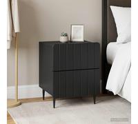 vidaXL Mesitas de noche, 2 unidades, color , 43 x 34,5 x 49,5 cm, material de madera