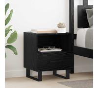 vidaXL Armario de Noche 2 uds. Roble Negro 40 x 35 x 47,5 cm