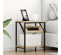 vidaXL Armario de Noche 2 uds. Roble Sonoma 38 x 30 x 48 cm
