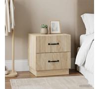 vidaXL Mesitas de noche, 2 unidades, roble Sonoma, 43 x 34,5 x 44,5 cm