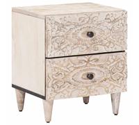 vidaXL Armario de Noche 40 x 33,5 x 46 cm Madera de mango maciza