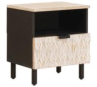 vidaXL Armario de Noche 40 x 33 x 46 cm Madera de mango maciza