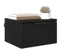 vidaXL Armario de Noche con cajón 2 pcs Roble Negro 34 x 30 x 20 cm, Cabinet de Noche Compacto, mesita rústica, Almacenamiento montado, decoración versátil para Dormitorio