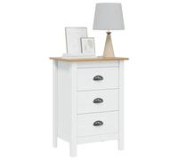 vidaXL Armario de Noche con cajón Hill Marrón Miel 46 x 35 x 65 cm