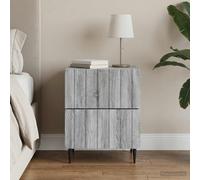 vidaXL Armario de Noche Gris Sonoma 43 x 34,5 x 49,5 cm