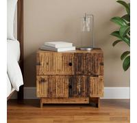 vidaXL Mesita de noche de madera reciclada, 62 x 34,5 x 47,5 cm, material de madera