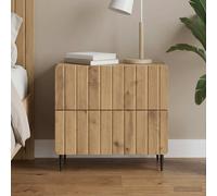 vidaXL Armario de Noche Roble artisan 62 x 34,5 x 49,5 cm