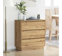 vidaXL Armario de Noche Roble artisan 71 x 34,5 x 75 cm