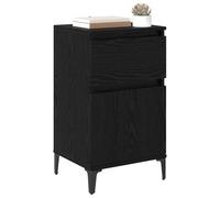 vidaXL Armario de Noche Roble Negro 40 x 35 x 70 cm