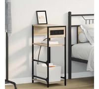 vidaXL Armario de Noche Roble Sonoma 40 x 27 x 76 cm