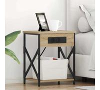 vidaXL Armario de Noche Roble Sonoma 41 x 31 x 51 cm