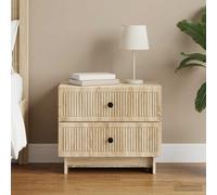 vidaXL Mesita de noche Sonoma, roble, 62 x 34,5 x 47,5 cm, material de madera