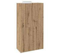 vidaXL Armario de Oficina con Estante Madera Vieja 60 x 32 x 115 cm, Armario Moderno para Oficina, soluciones de Almacenamiento rectangulares, Organizador de Documentos Resistente