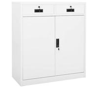 vidaXL Armario de oficina de acero 90x40x102 cm en color Gris claro/Antracita/Blanco y más | almacenamiento funcional diseño moderno para baño dormitorio sala