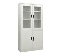 Vidaxl armario de oficina de acero gris claro 90x40x180 cm
