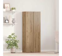 vidaXL Armario archivador madera de ingeniería Multicolor Roble Artesanal