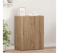 vidaXL Armario de oficina, estilo artesanal, roble, 70 x 32 x 77,5 cm, material de madera