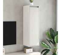 vidaXL Armario de pared 2 uds madera maciza pino blanco 30x30x100 cm