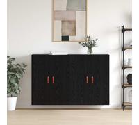 vidaXL Armario de pared, 2 unidades, color , aspecto roble, 69,5 x 34 x 90 cm