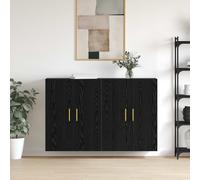 vidaXL Armario de pared, 2 unidades, color , aspecto roble, 69,5 x 34 x 90 cm