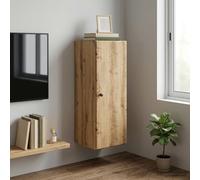 vidaXL Armario de pared, 33 x 34,5 x 90 cm, material de madera, color roble artesanal