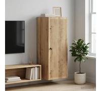 vidaXL Armario de pared, 33 x 34,5 x 90 cm, material de madera, color roble artesanal