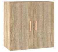 vidaXL Armario de Pared Aparador Mueble Dormitorio Entrada Estante Cajón Almacenaje Flotante Salón Doméstico Madera Contrachapada Roble Sonoma