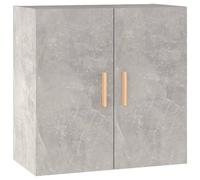 vidaXL Armario de Pared Aparador Mueble Salón Dormitorio Entrada Estante Cajón Almacenaje Flotante Doméstico Madera Contrachapada Gris Hormigón