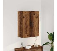 vidaXL Armario de Pared Madera de ingeniería Envejecida 69,5x34x90 cm
