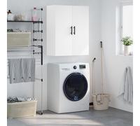 vidaXL Armario de pared 69,5x34x90 cm – Colgante de almacenaje Blanco