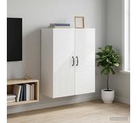 vidaXL Armario de pared Blanco Brillante 66 x 34,5 x 90 cm