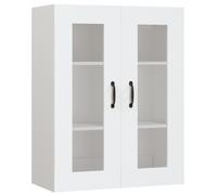 Vidaxl Armario de Pared Colgante 69,5x34x90 Cm - Mueble de Almacenaje de Salón - Armario con Puertas - Cajón de Madera White