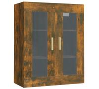 Vidaxl Armario de Pared Colgante 69,5x34x90 Cm Mueble de Almacenaje de Salón Smoked Oak