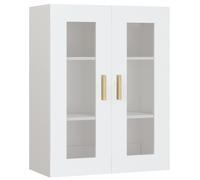 Vidaxl Armario de Pared Colgante 69,5x34x90 Cm Mueble de Almacenaje de Salón White