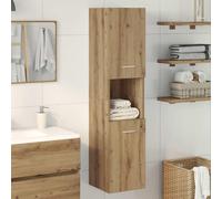 vidaXL Armario de pared colgante, estilo artesanal, roble, 30x30x130 cm, material de madera