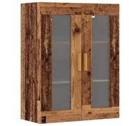 vidaXL Armario de pared colgante madera envejecida 69,5x34x90 cm