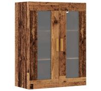 vidaXL Armario de pared colgante madera envejecida 69,5x34x90 cm