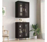 Vidaxl armario de pared colgante negro 69,5x34x90 cm