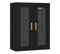 Vidaxl armario de pared colgante negro 69,5x34x90 cm