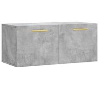 vidaXL Armario de pared, color gris hormigón, 80x36,5x35 cm, material de madera