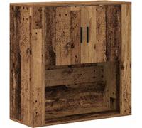 vidaXL Armario de pared con estante, madera reciclada, 80 x 33 x 80 cm, material de madera