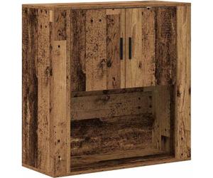 vidaXL Armario de pared con estante, madera reciclada, 80 x 33 x 80 cm, material de madera