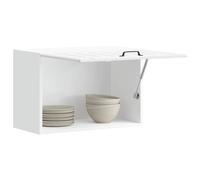 vidaXL Armario de pared de cocina Lucca blanca de alto brillo