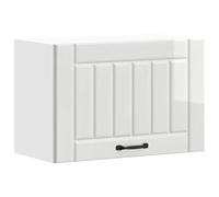 vidaXL Armario de pared de cocina Lucca – Blanco alto brillo, unidad con puertas