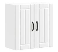 vidaXL Armario de Pared de Cocina Lucca Madera ingeniería Blanca, Unidad de Pared de Cocina, gabinete para Pared de Cocina, gabinetes de Pared con Puertas