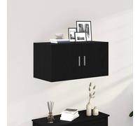 vidaXL Armario de pared de madera ingeniería roble negro 80x39x40 cm