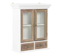 Vidaxl armario de pared de madera maciza blanco 49x22x59 cm 49 cm