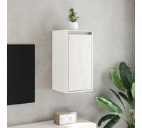 vidaXL Armario de pared de madera maciza de pino blanco 30x30x60 cm